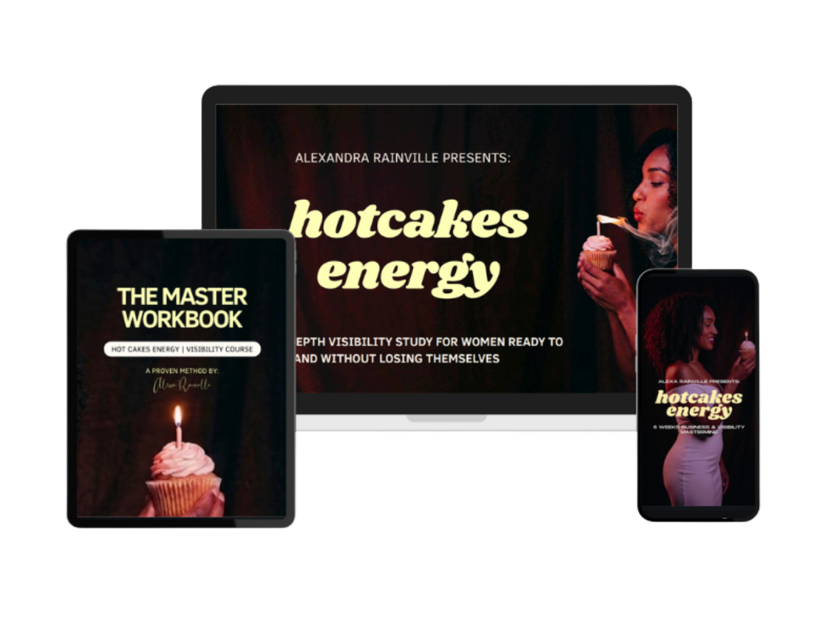 Hot Cakes Energy course shown on laptop, tablet and phone