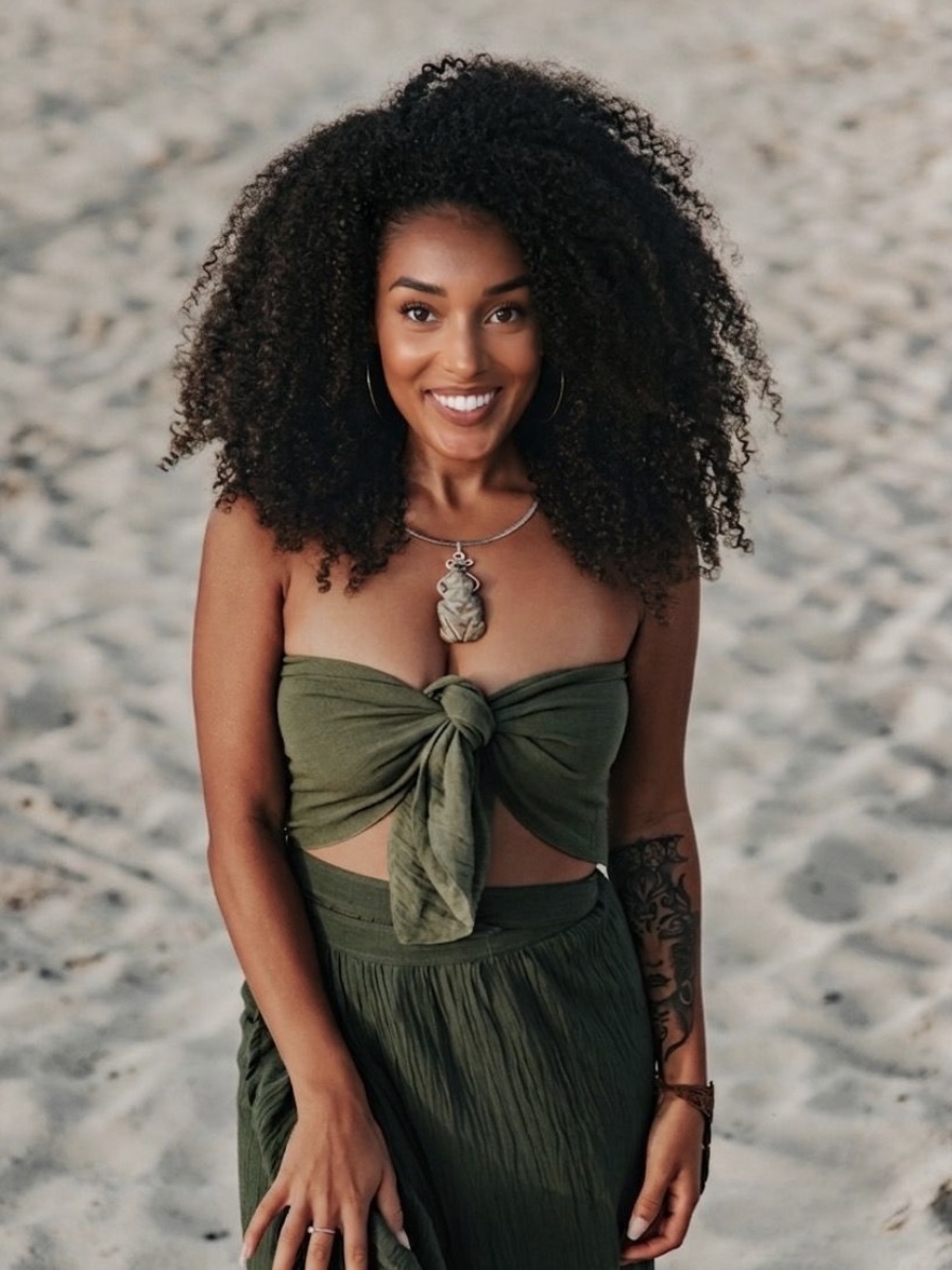 Alexa Rainville on the beach